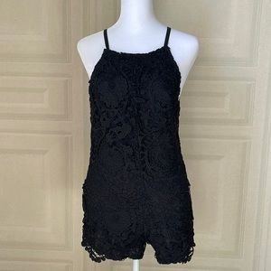 Stone Cold Fox Lace  Romper